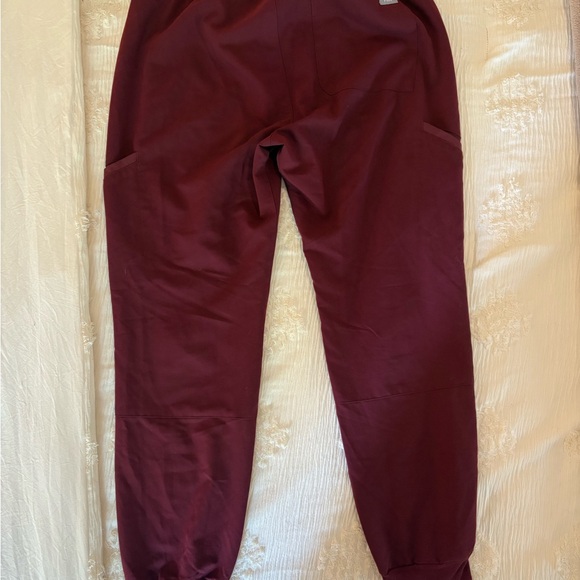 Figs Burgundy Scrub Pants - Picture 5 of 7